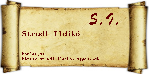 Strudl Ildikó névjegykártya