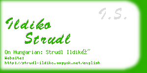 ildiko strudl business card